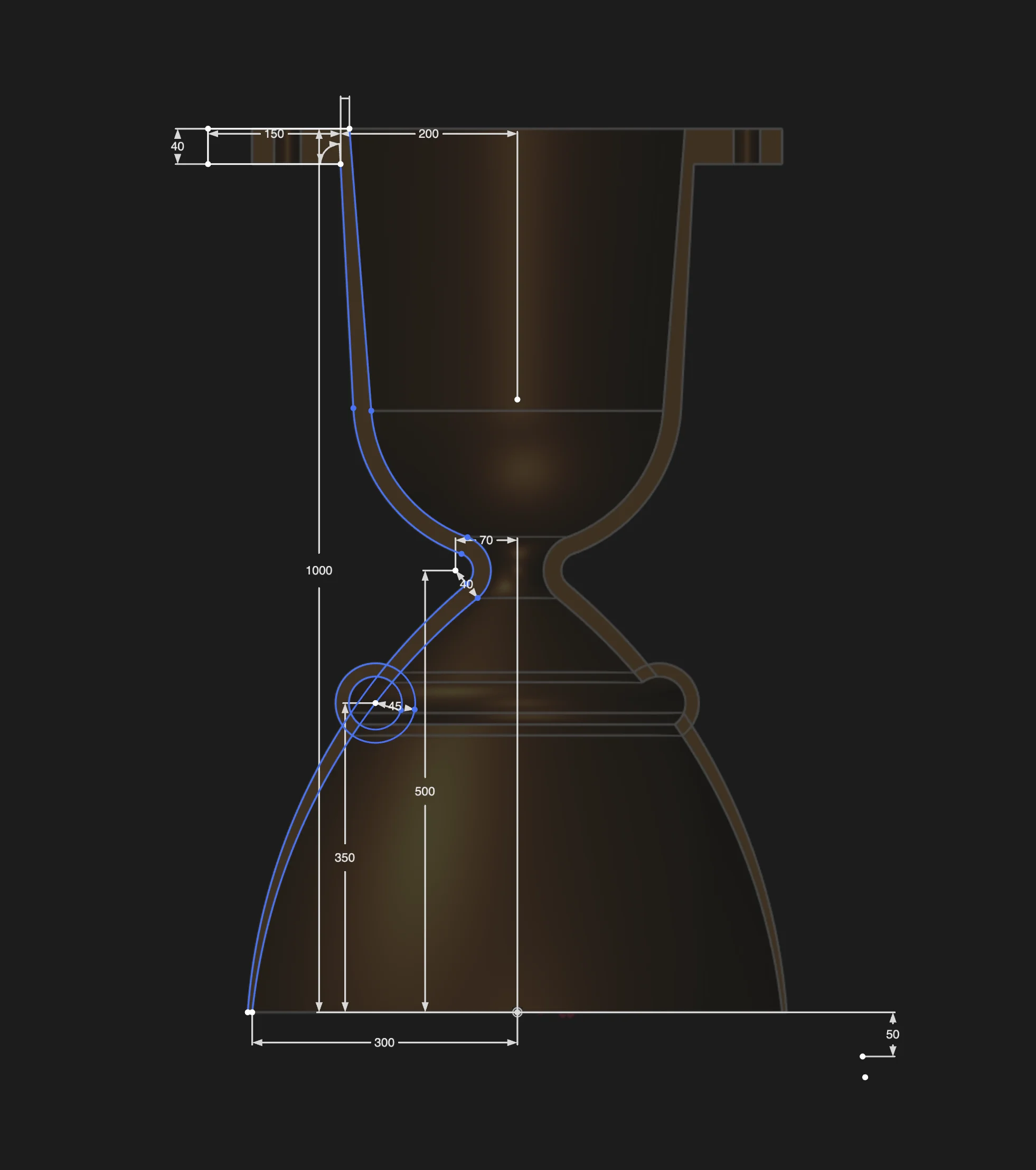 Sketch with constraints and solver in Zoo Design Studio