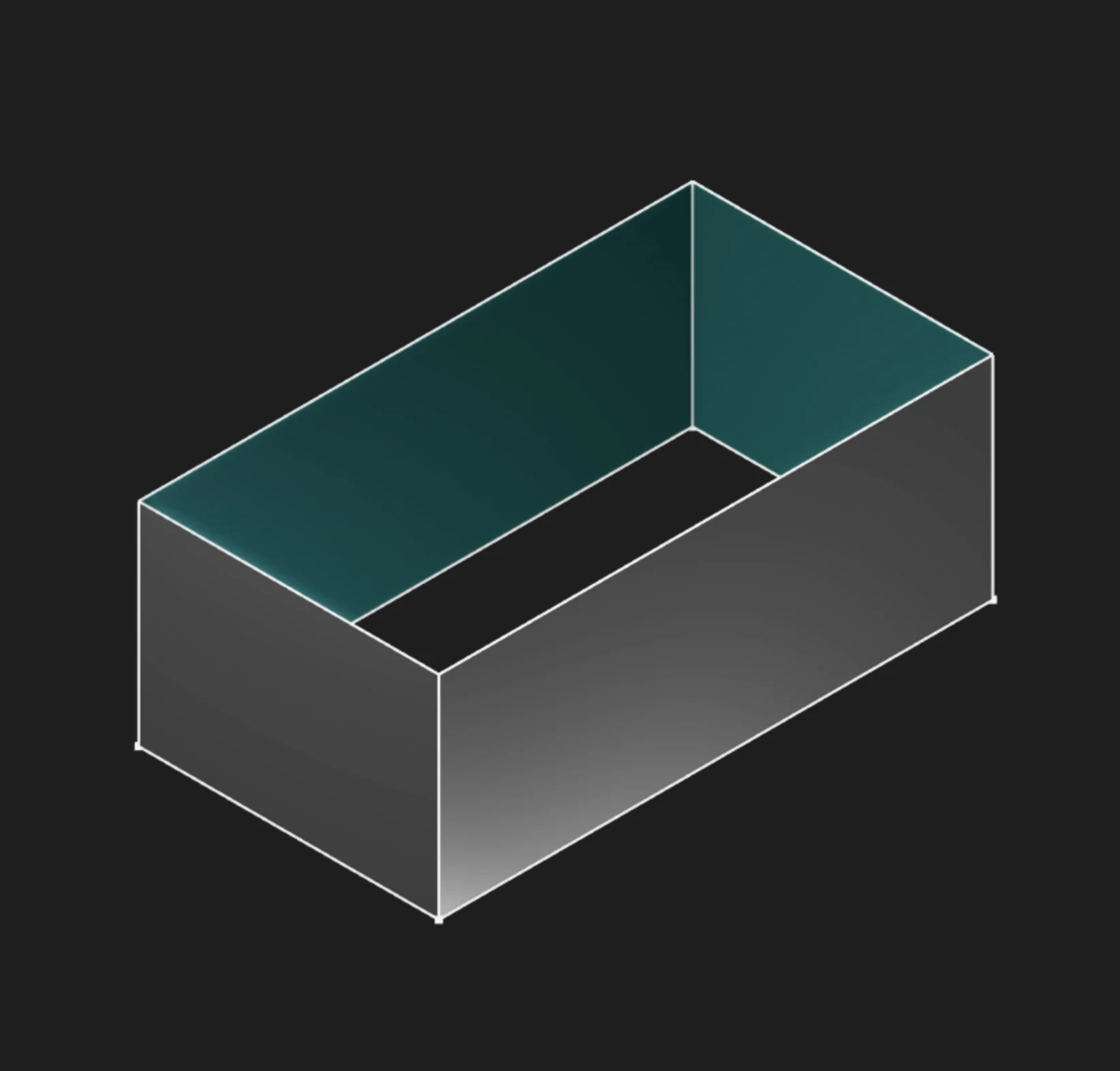 Surface extrude: hollow surface without end caps