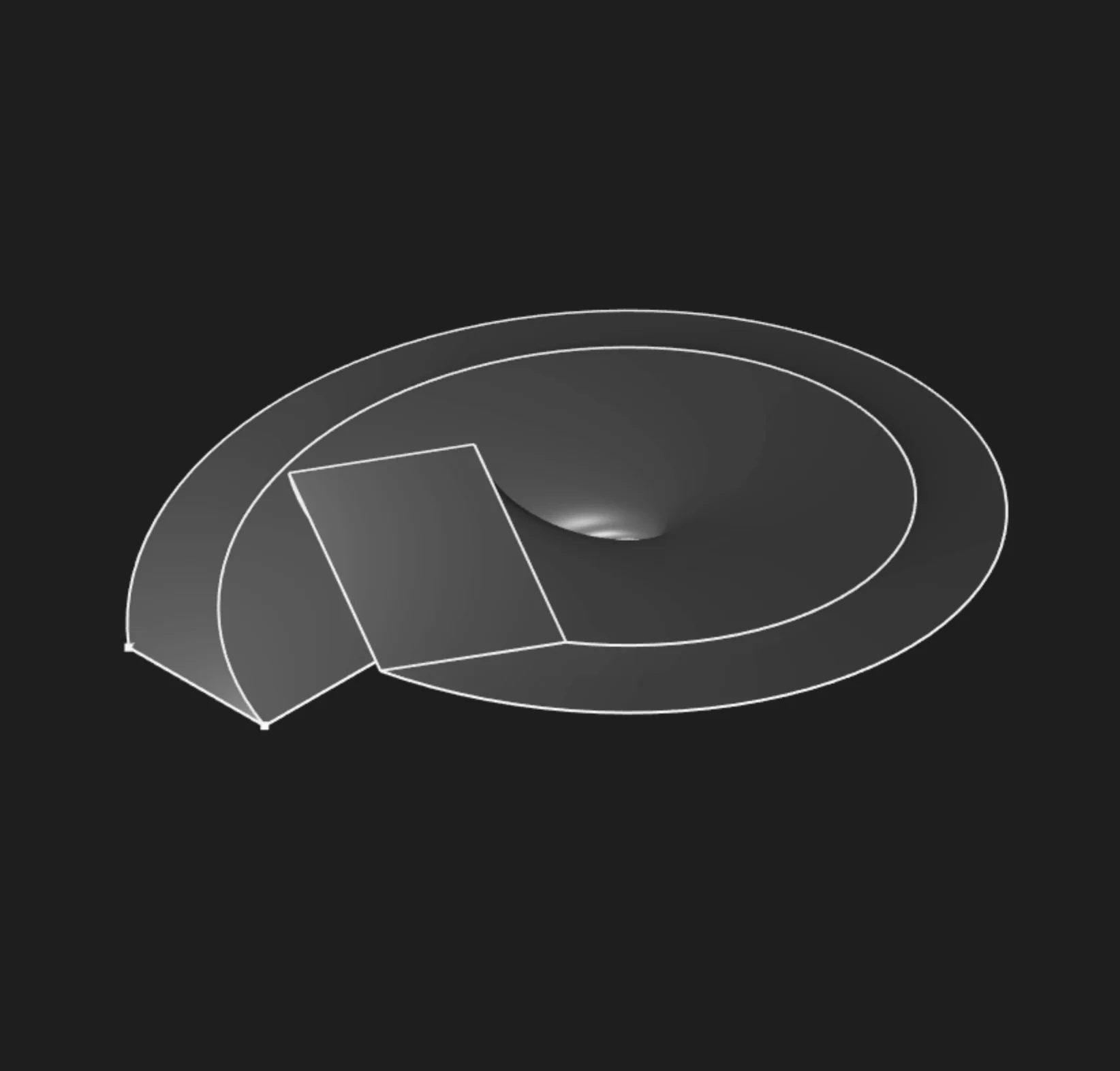 Twist center extrude example