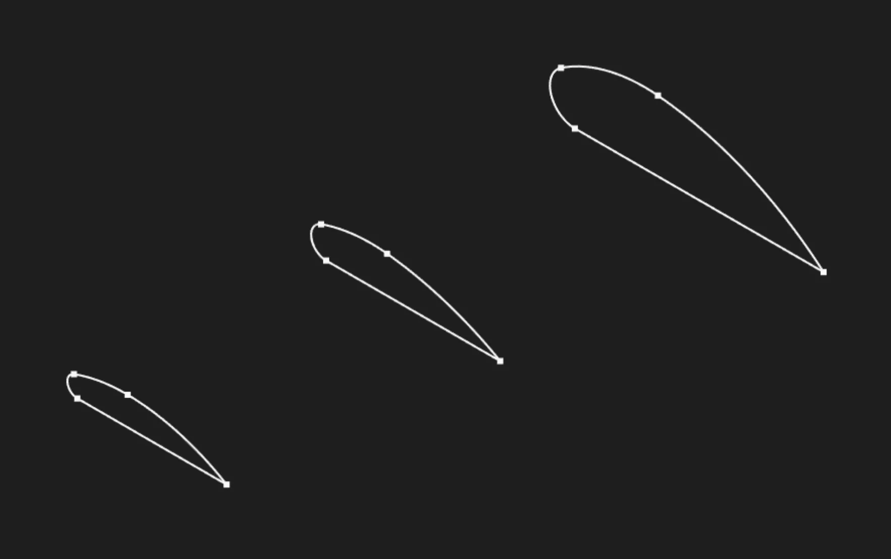 Closed sketch outline before selecting the filled sketch region for Loft