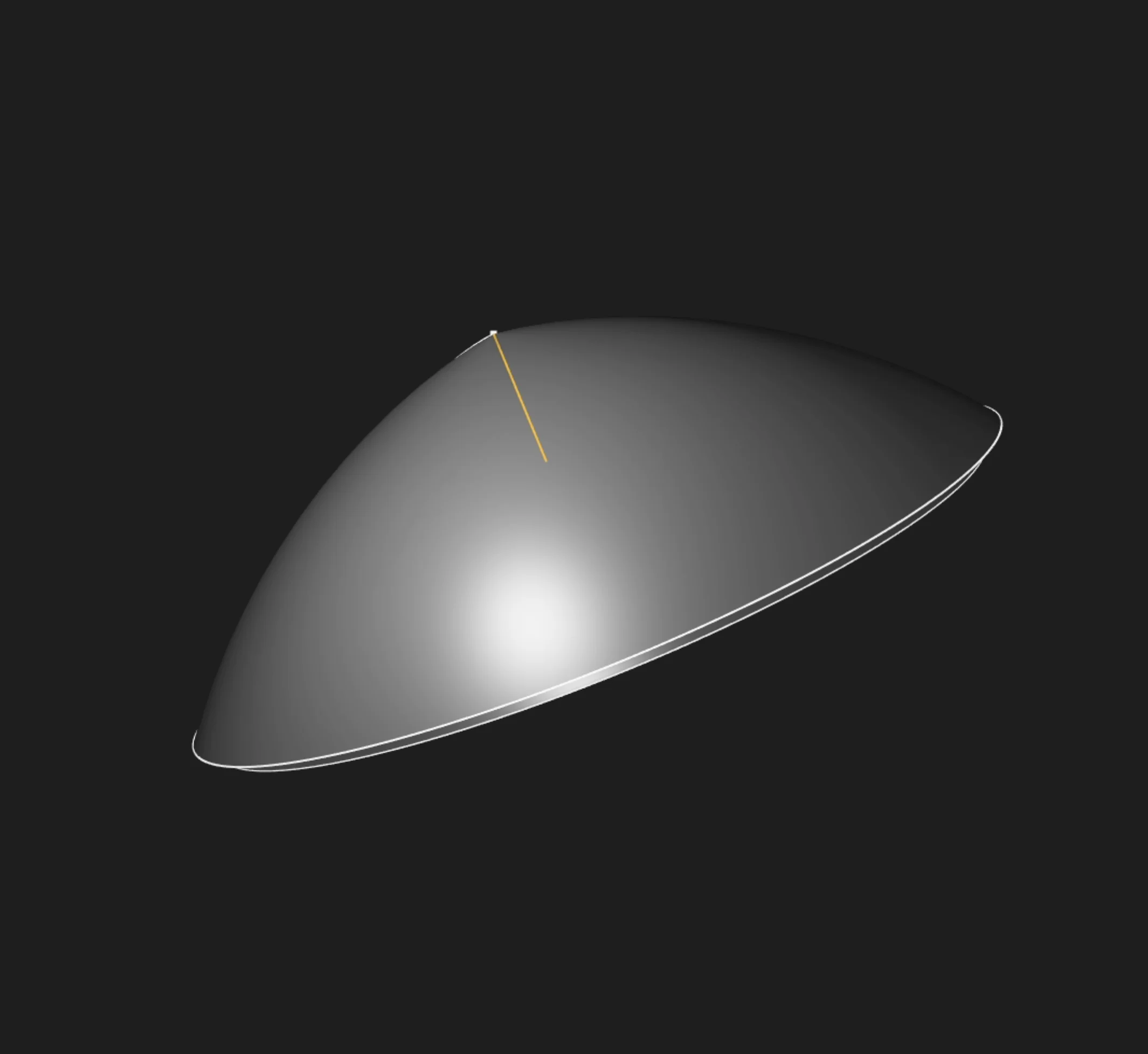 Revolve Solid result created around a selected sketch edge