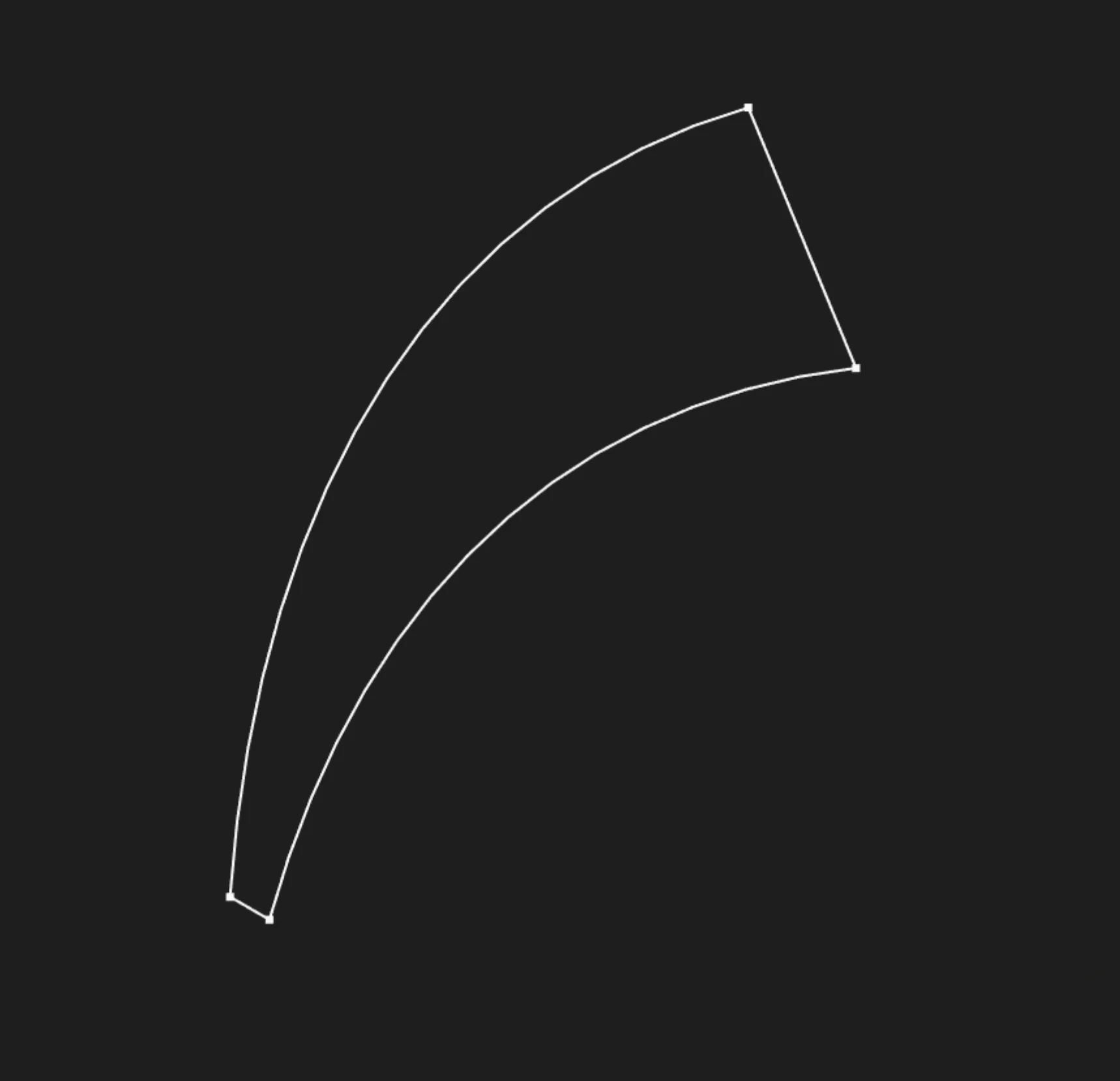 Closed sketch outline before selecting the filled sketch region