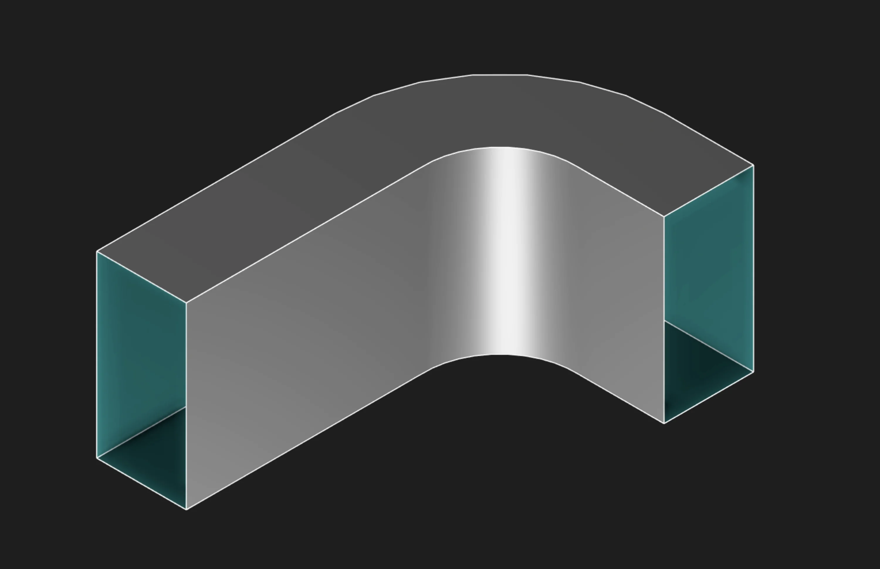 Surface sweep: hollow surface without end caps