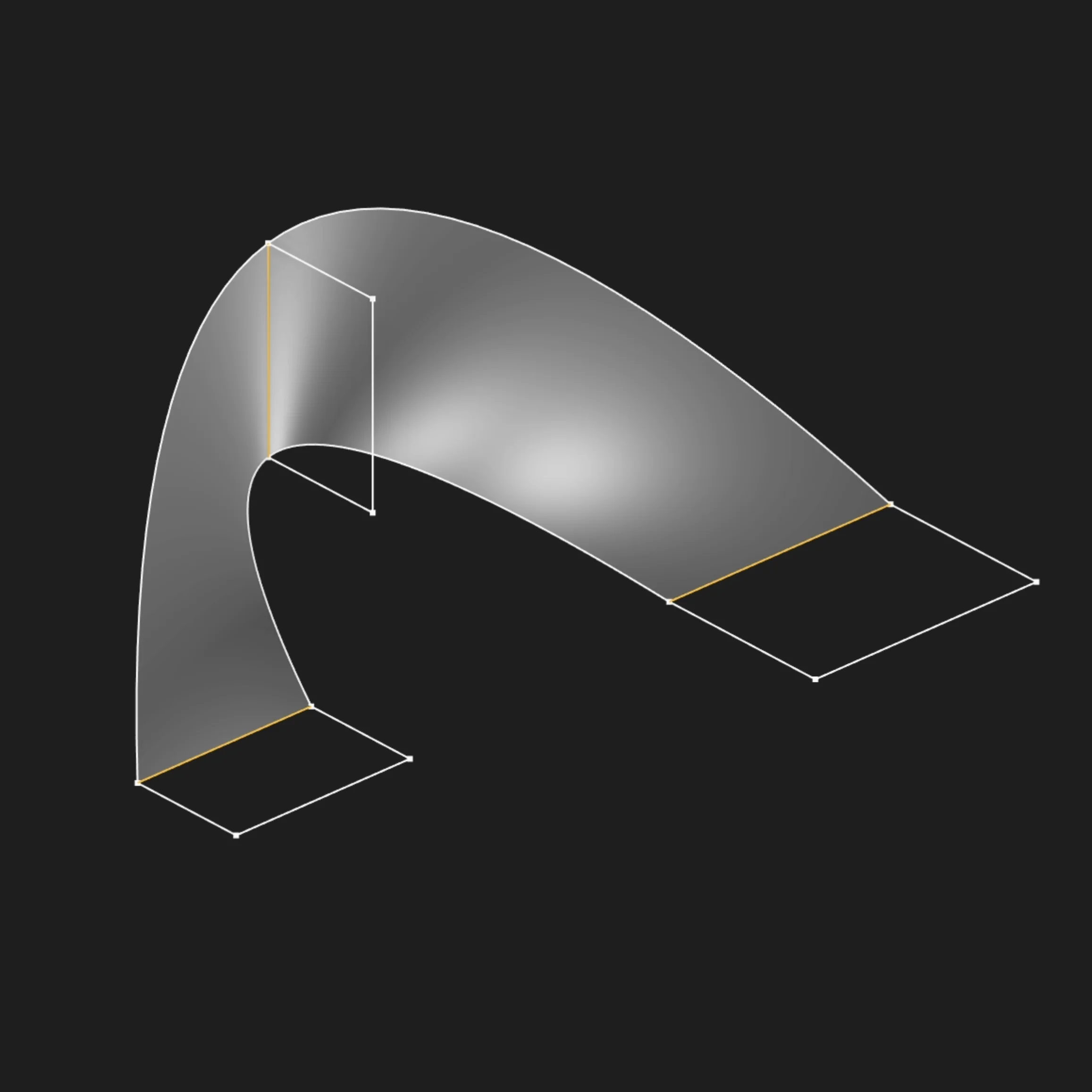 Loft surface with a selected segment