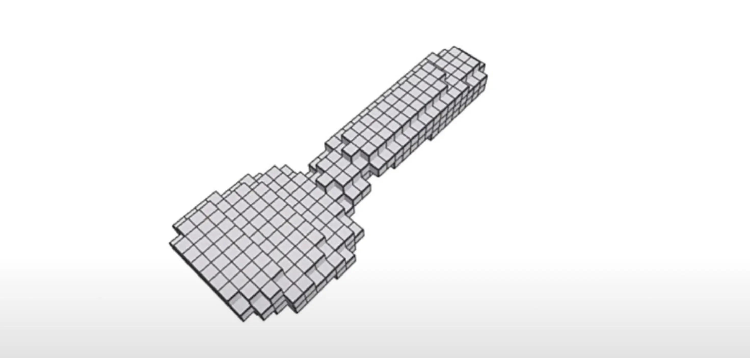 Voxel-derived vs parametric B-rep (spatula)