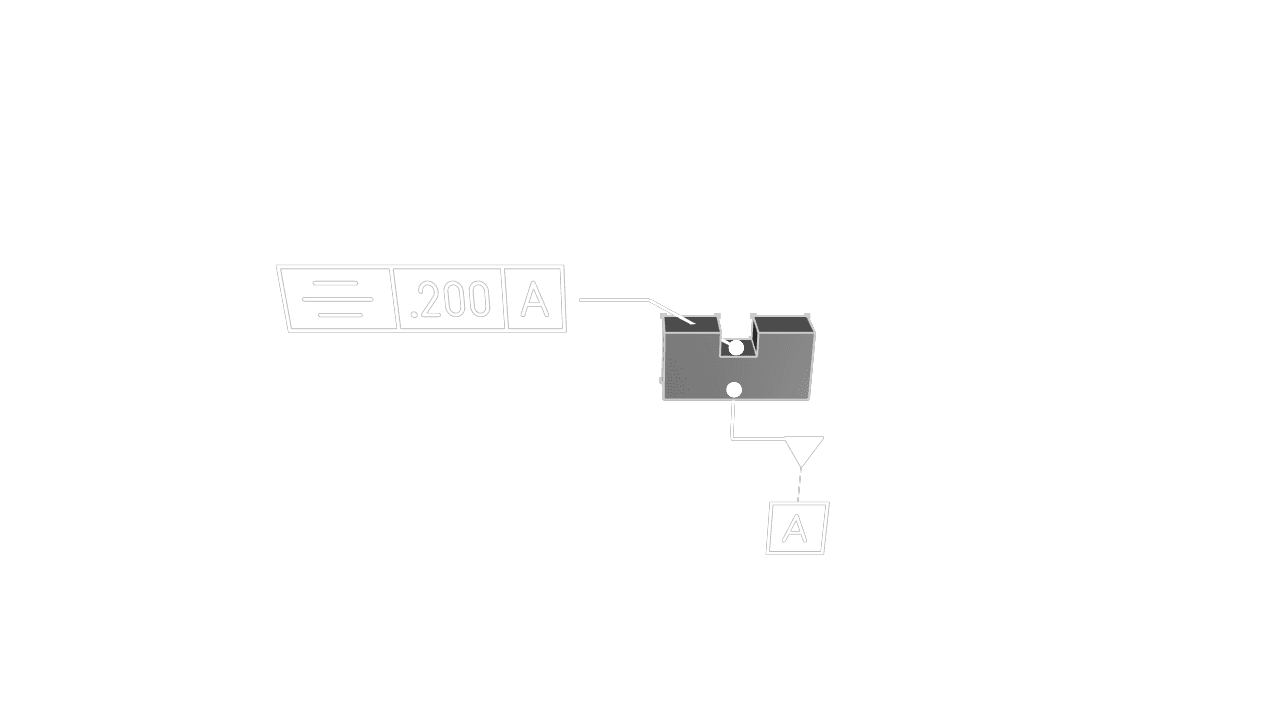 Symmetry GD&T annotation on a feature relative to a datum plane