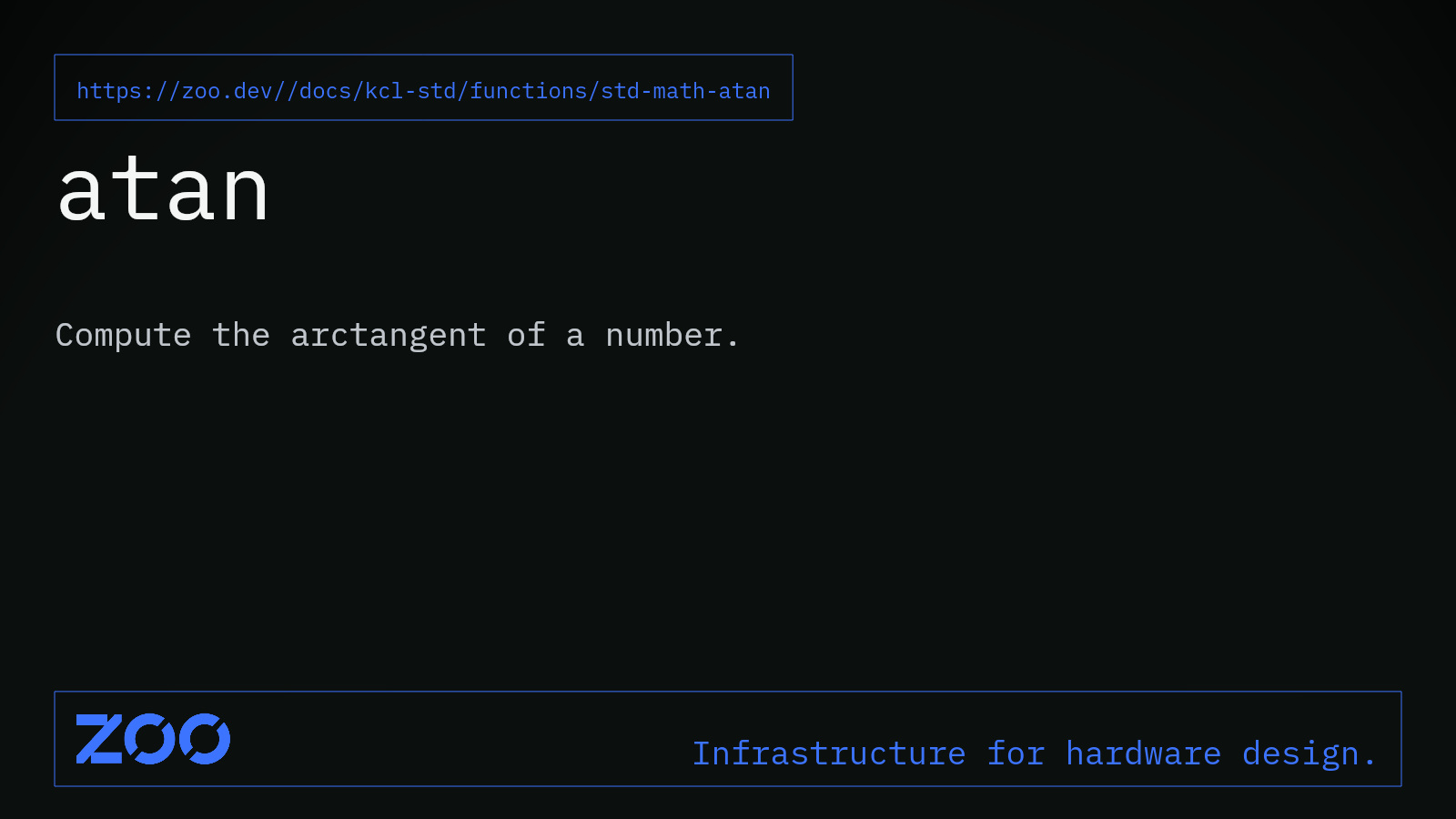 atan | Zoo