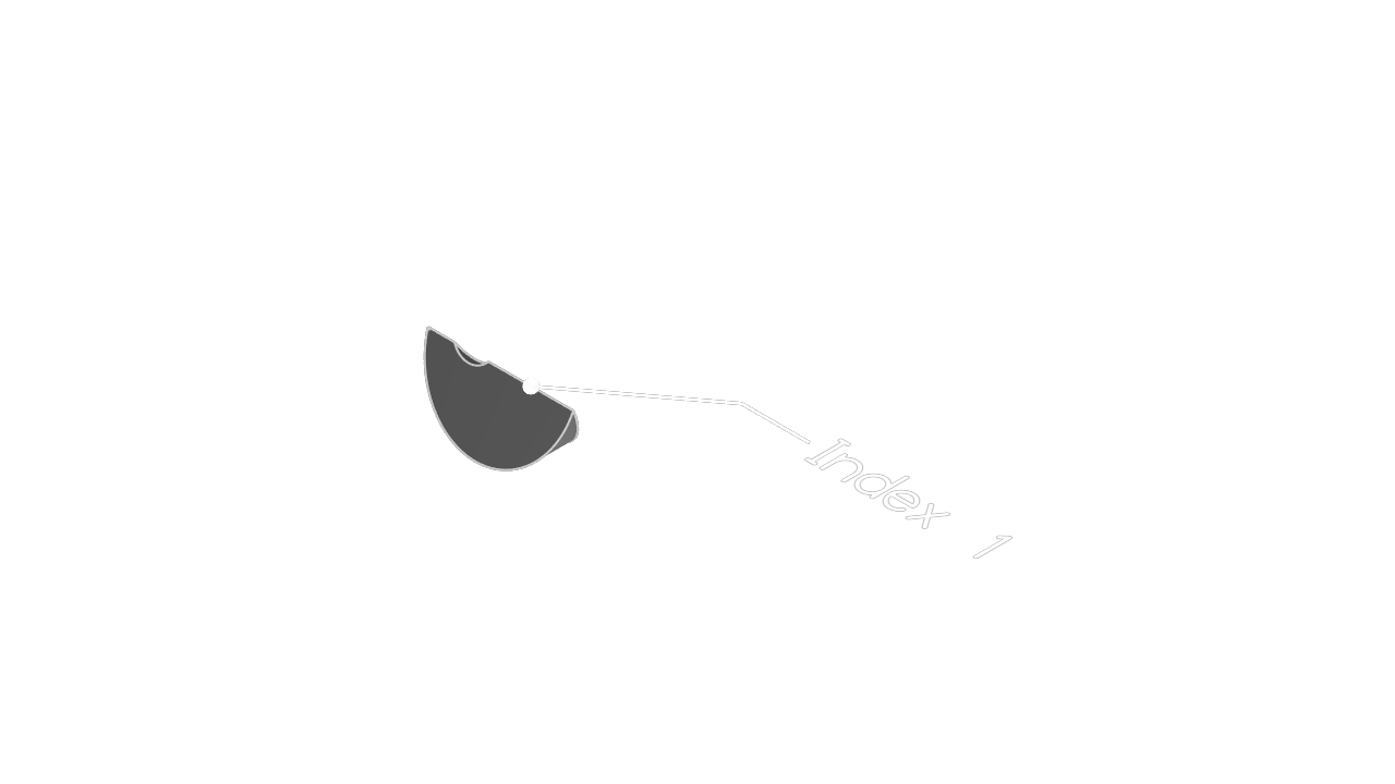 2D fallback: An annotation pointing to one of two edges that share all surrounding faces