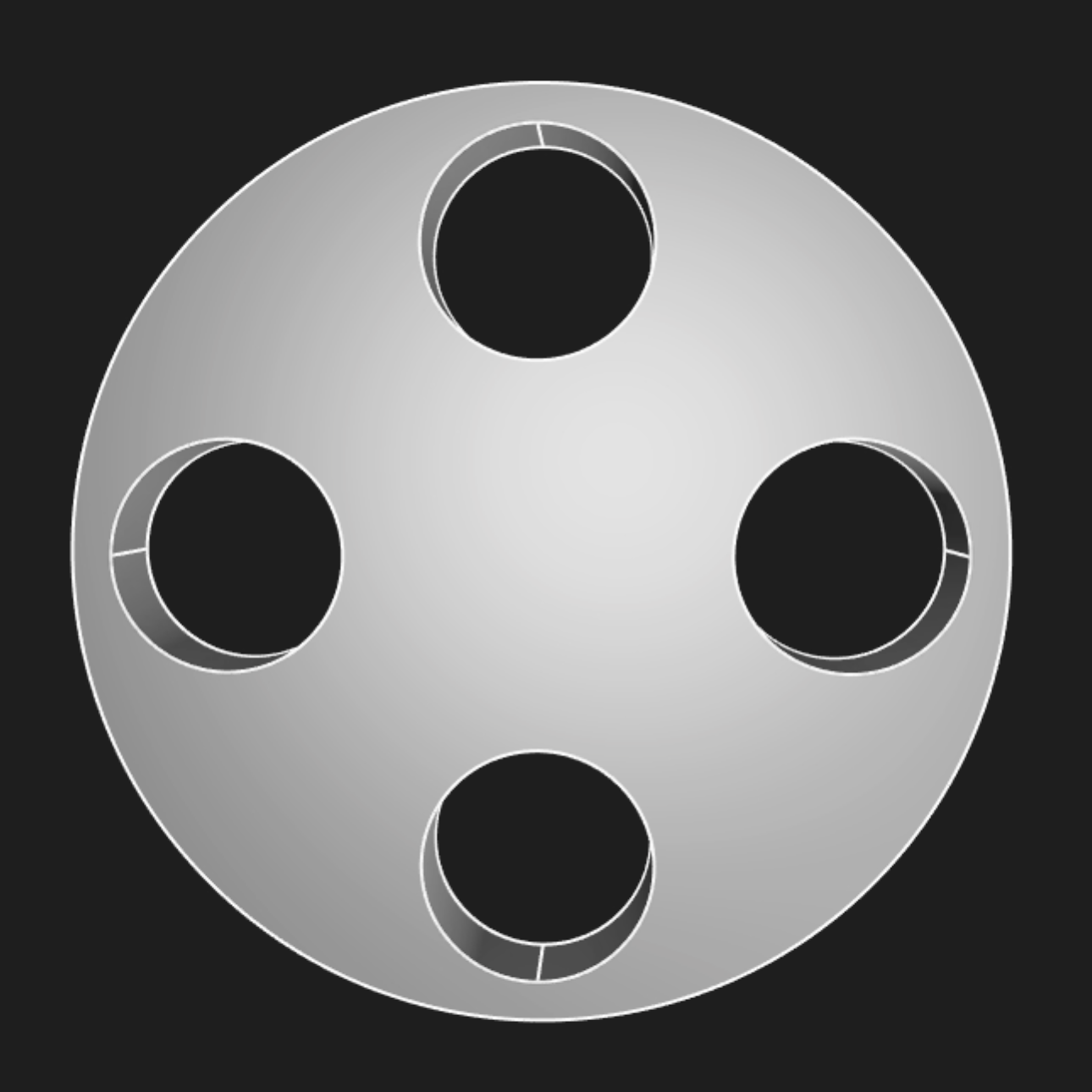 A different instantiation of the parametric flange