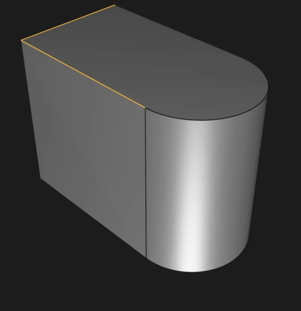 edges selected to fillet