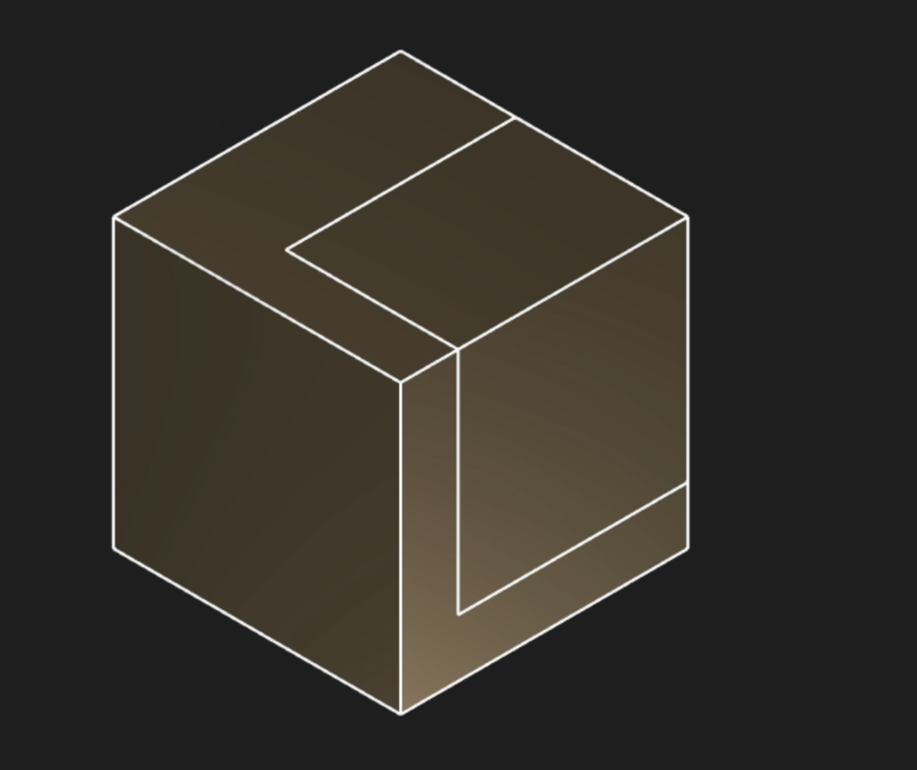 Splitting the gold cube