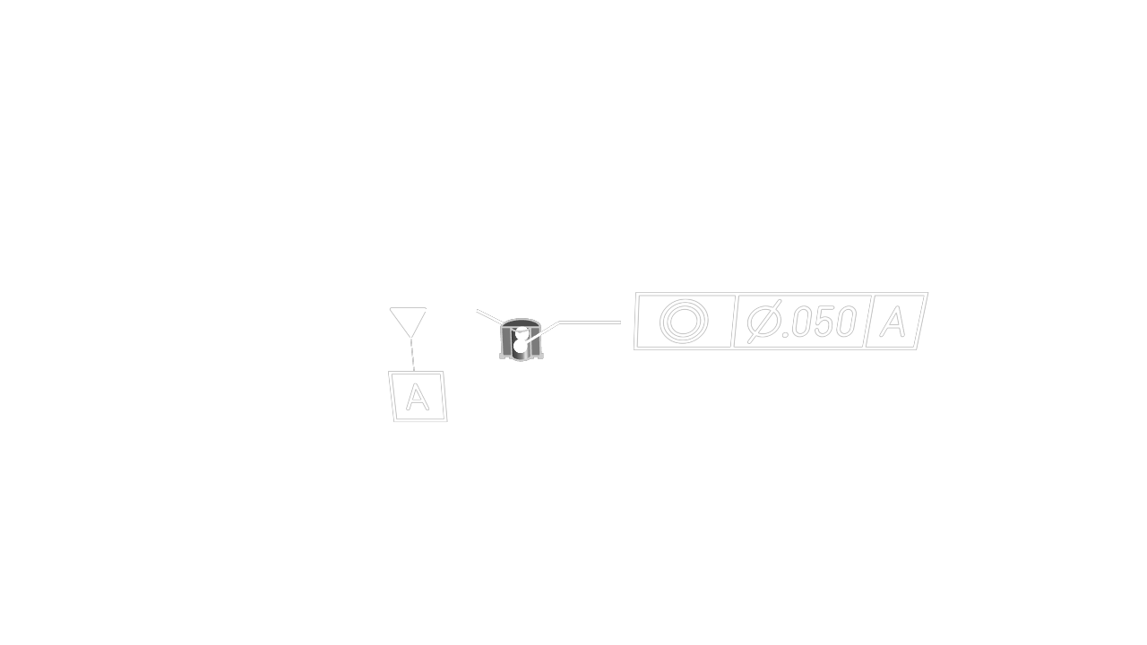 Rendered example of gdt::concentricity 0