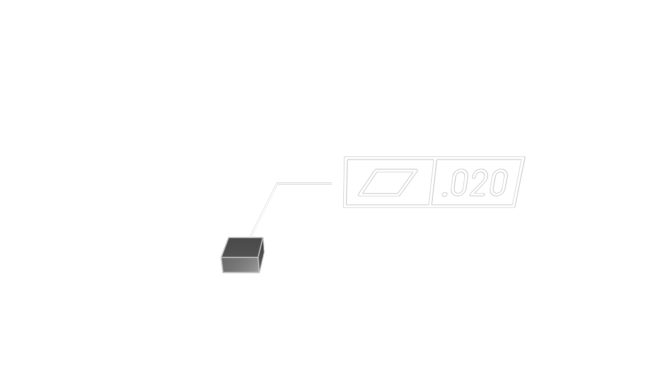 Rendered example of gdt::flatness 2