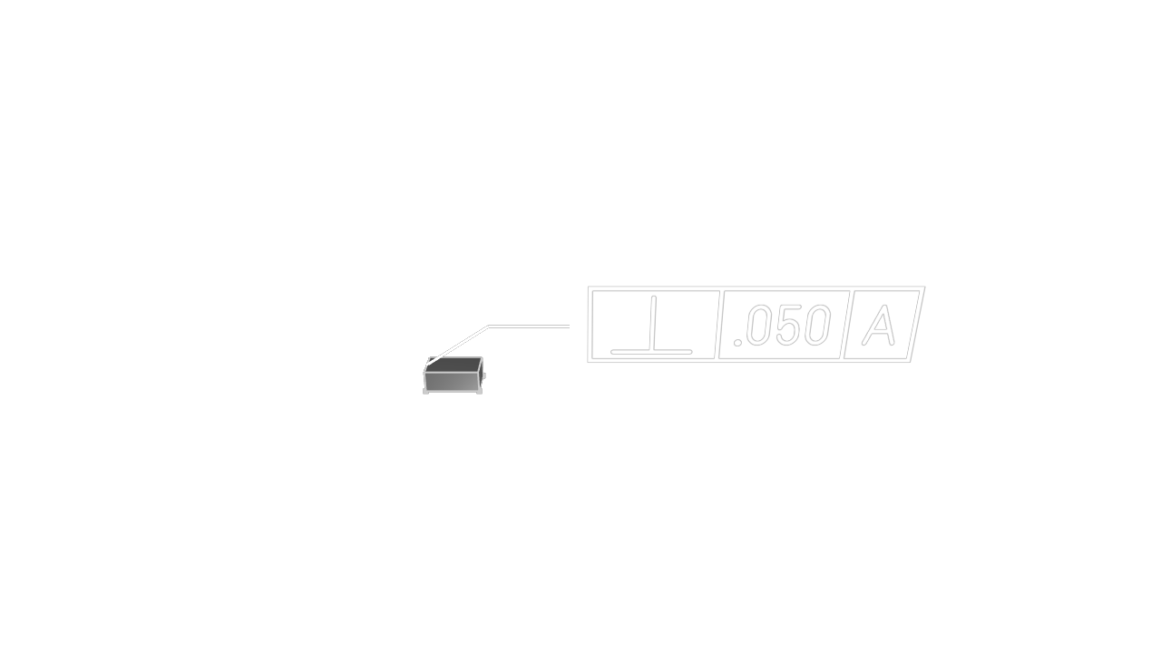 Rendered example of gdt::perpendicularity 1